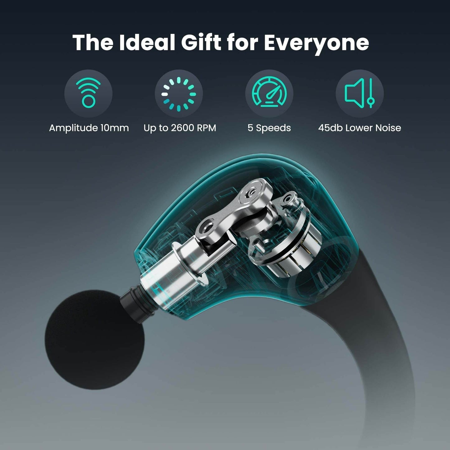 Deep Tissue Massage Gun With Upgraded Extension Handle