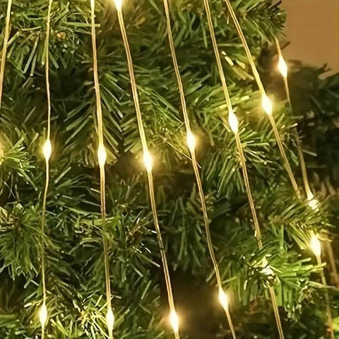 Five Point Star Waterfall Light (Yellow)