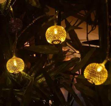 Rice Ball Decorative String Lights (10L)(3m)(Yellow) - DMC Wholesale