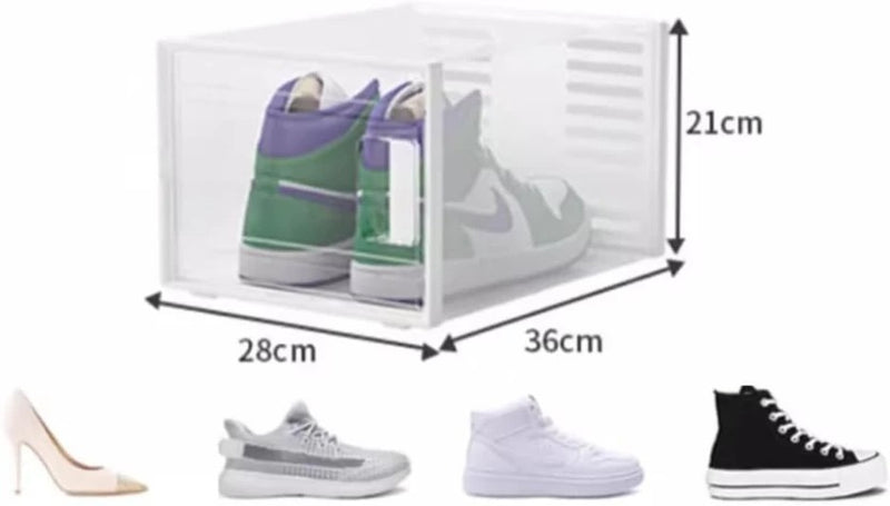 Interlocking Stackable Shoe Storage Box Organiser