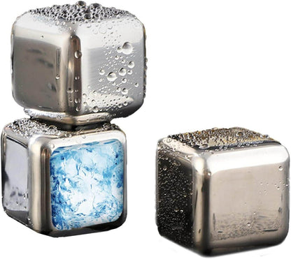 Reusable Stainless Steel Ice Cubes (8 pcs) - DMC Wholesale