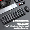 Wireless Home Office Keyboard Mouse Set (Black)