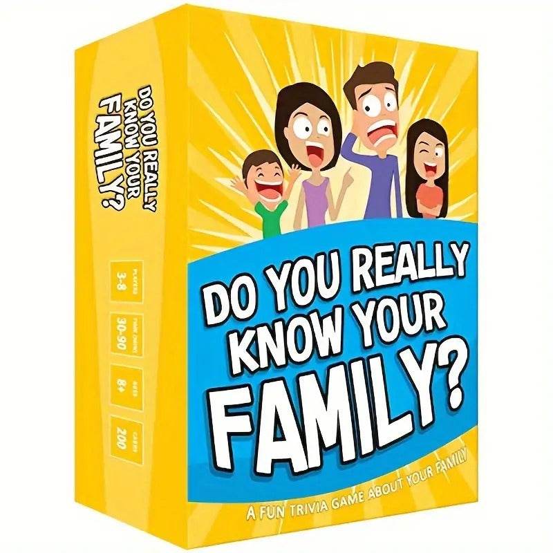 Do You Really Know Your Family Card Game
