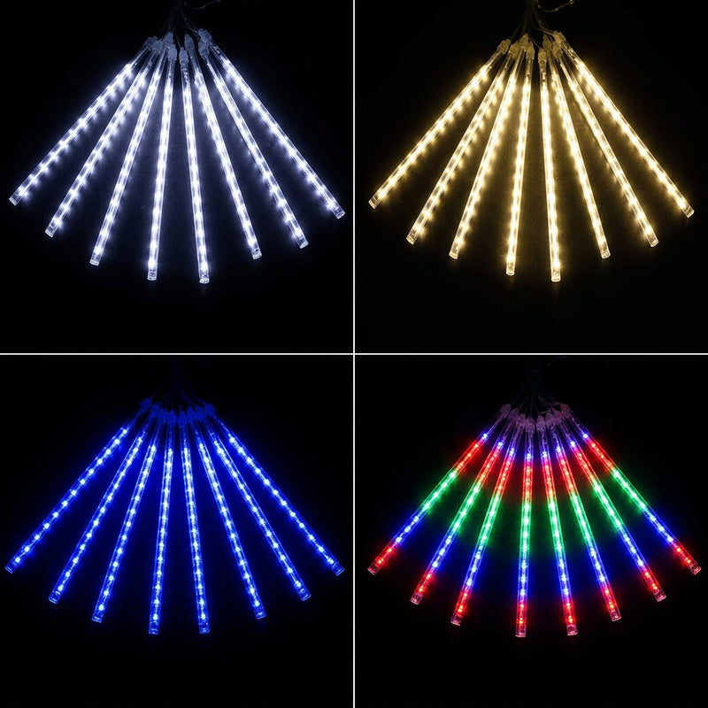 Meteor Shower LED Tube Lights - 8 Tube Falling Rain String Lights