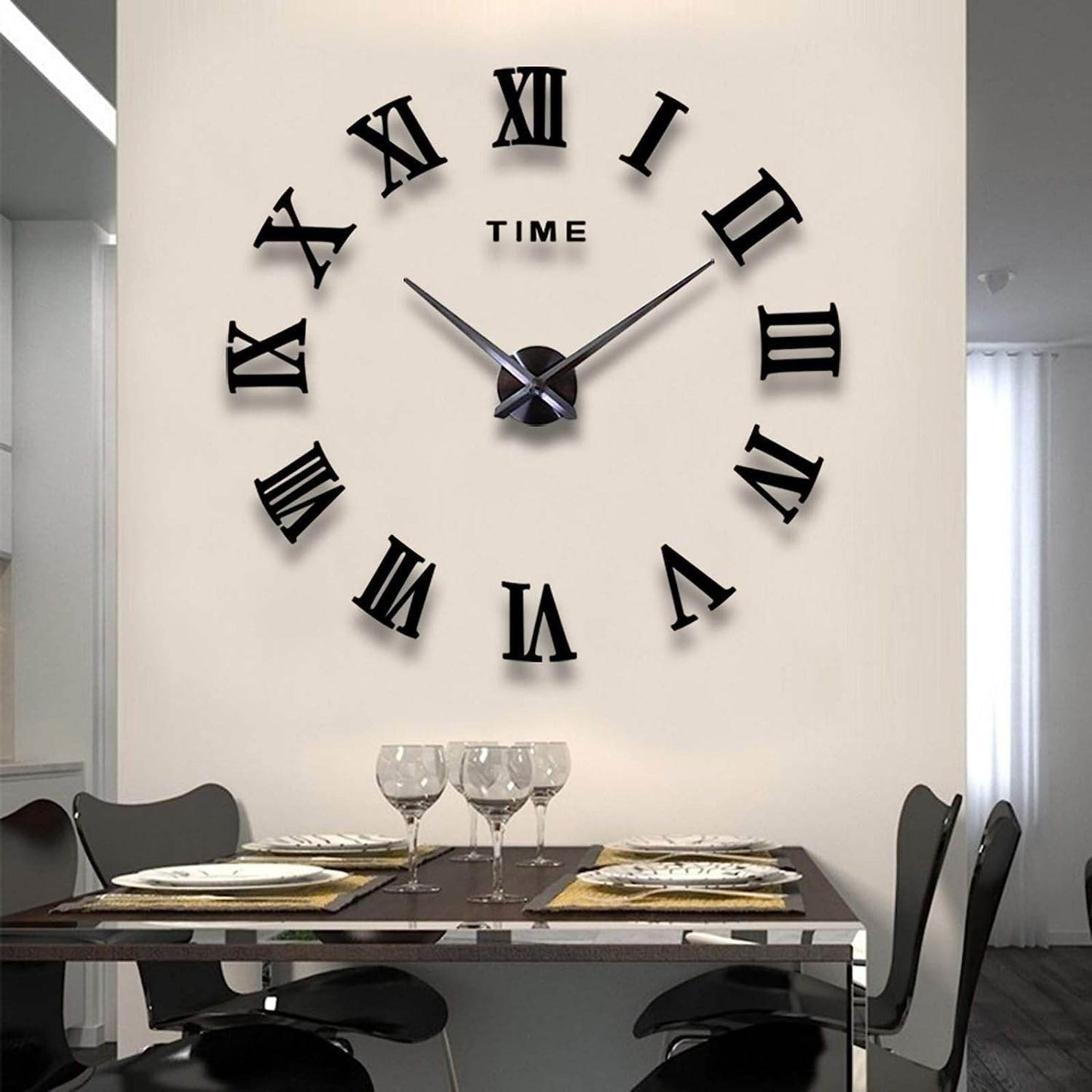 DIY Classic 3D Wall Clock (Roman Numerals)(Glow In The Dark)