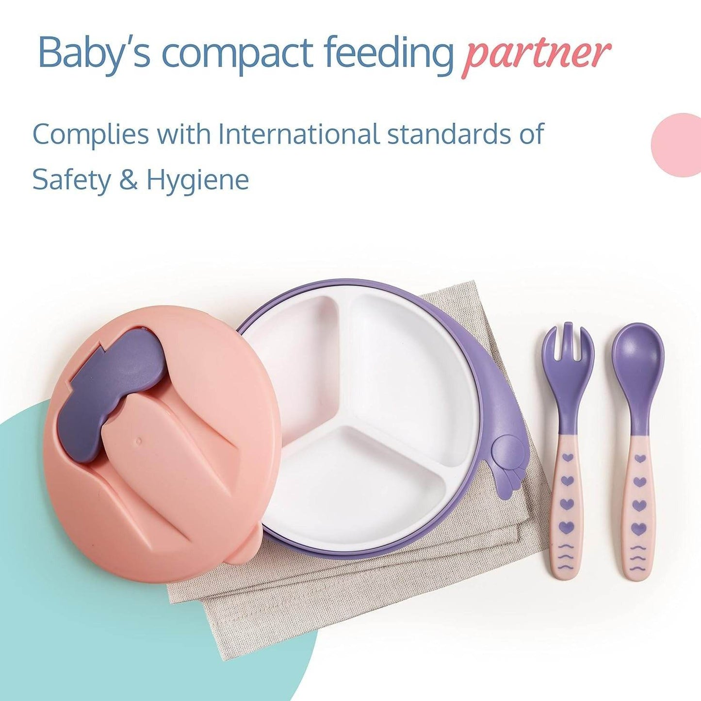 Dr Gym Baby Bowl BPA Free With Spoon And Fork