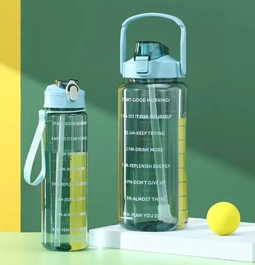 Combo: Clear Motivational Bottle (2 pcs)