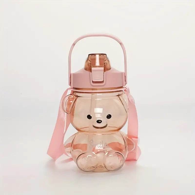 Large Capacity Cute Bear Water Bottle (1.4L)
