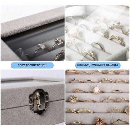 Multiple Compartments Jewellery Storage Box - DMC Wholesale