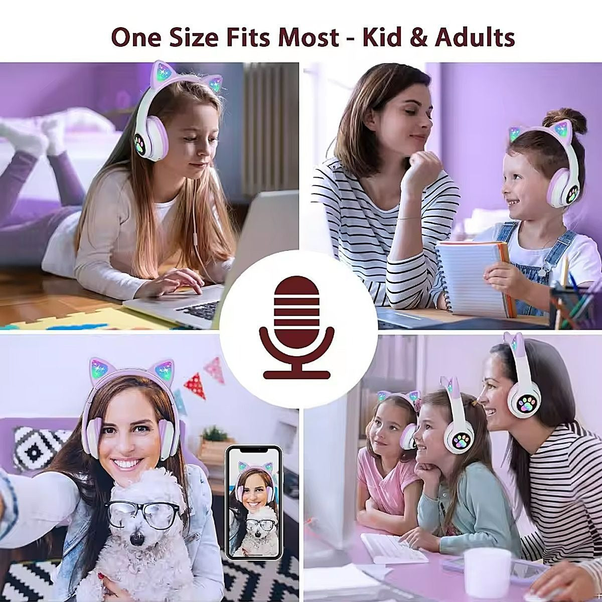 Cat Ear Bluetooth Headphones Headset