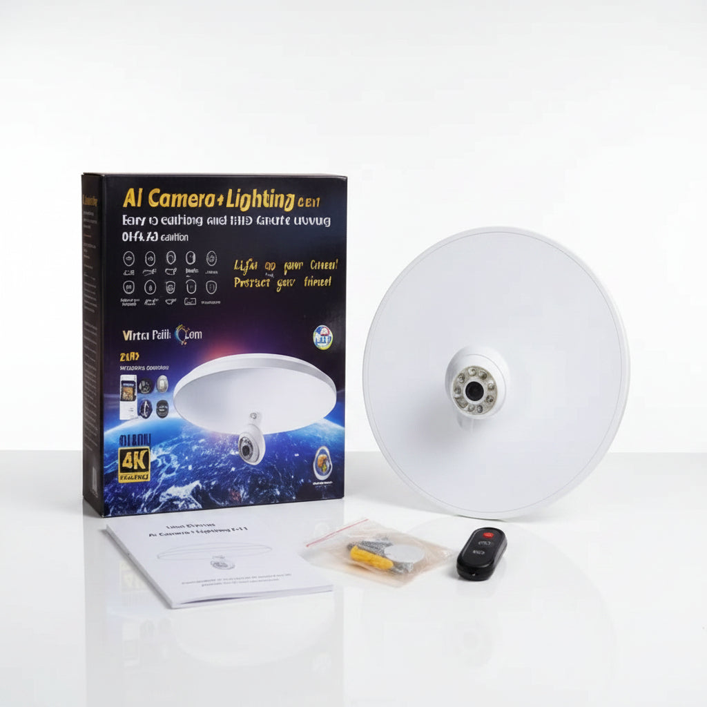 AI Camera + Lighting 2 in 1 Ceiling Light
