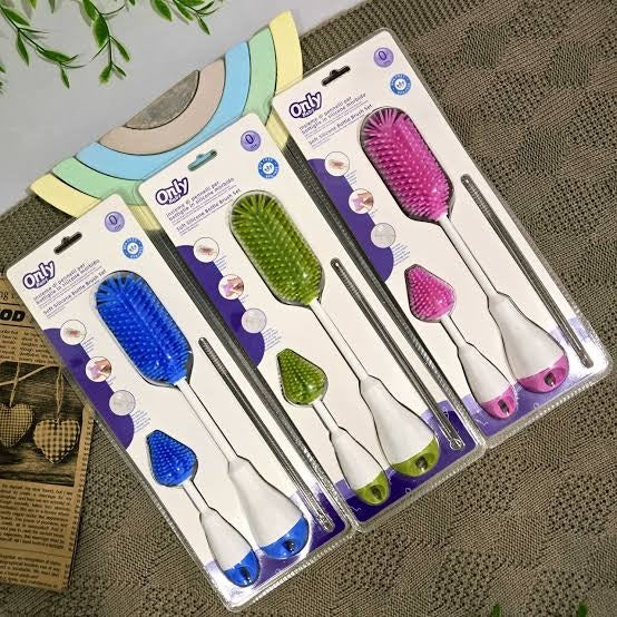 Soft Silicone Bottle Brush Set