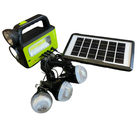 Solar Power Bank Flashlight System