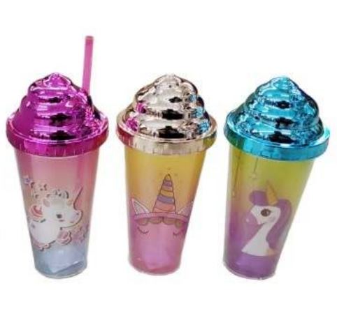 Cute Unicorn Holographic Tumbler Cup (380ml)