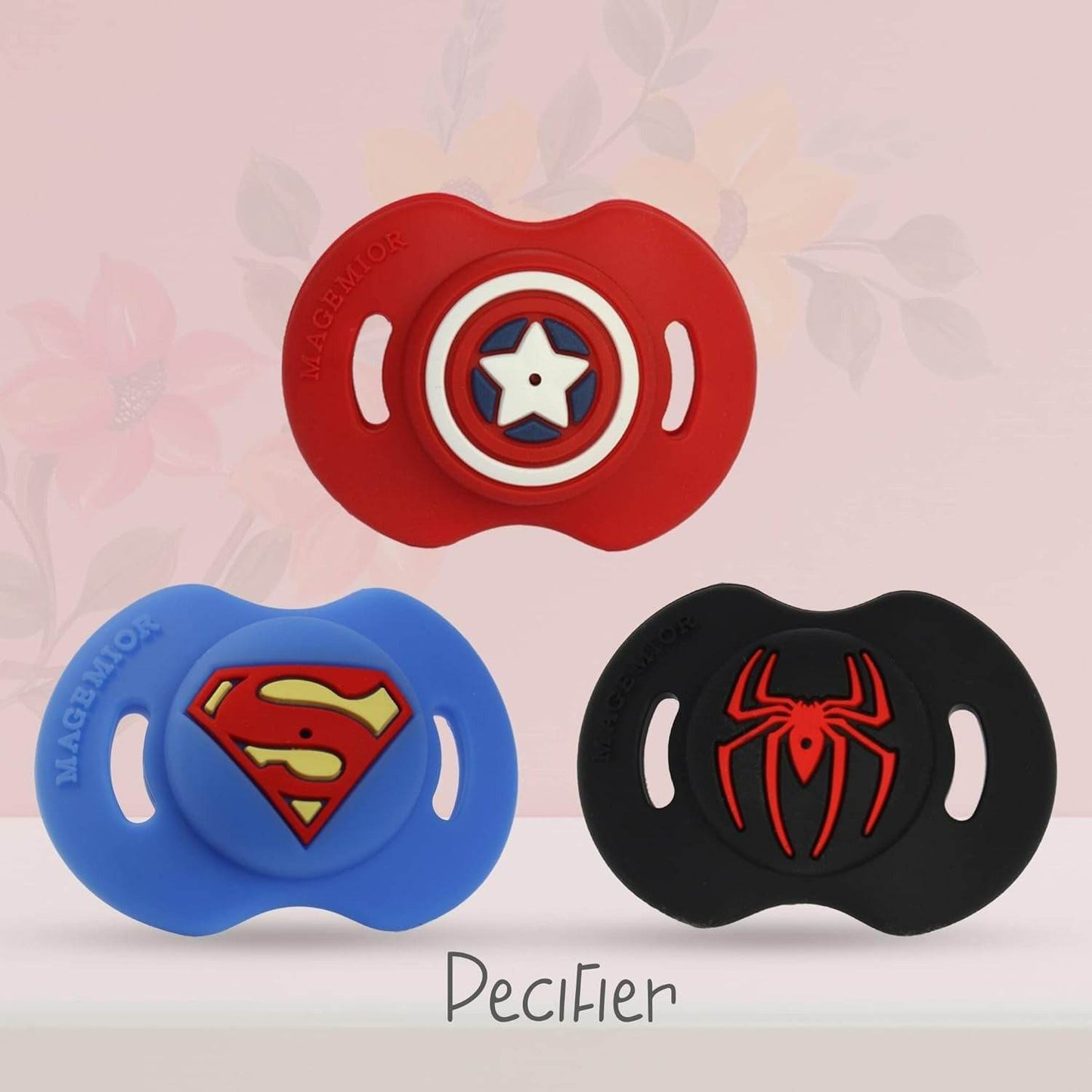 Superhero Pacifier Baby Soother With Unique Shape