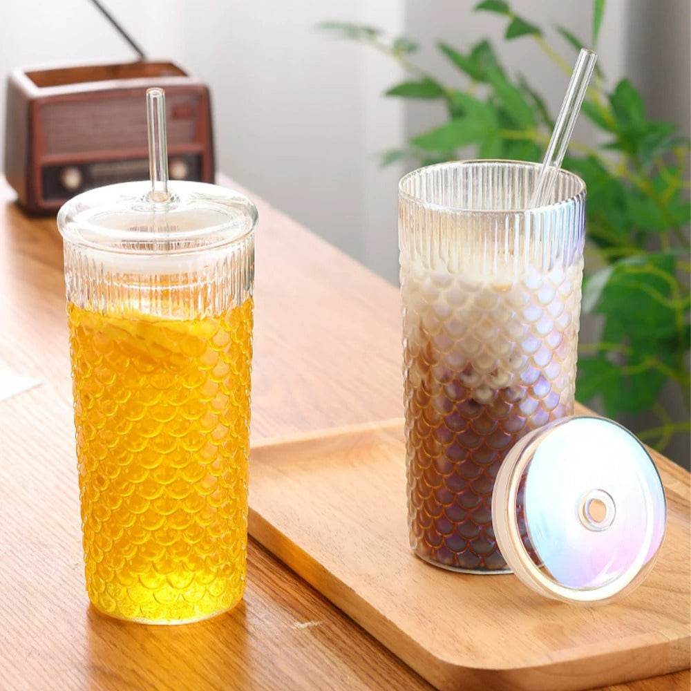 Clear Wavy Glass Tumbler (600ml)(Each)