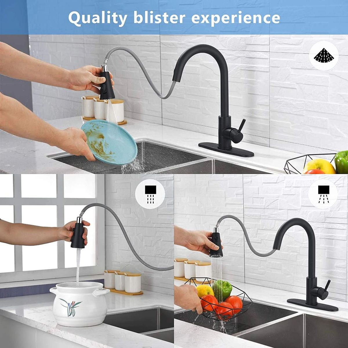 Matte Pull Down Kitchen Faucet