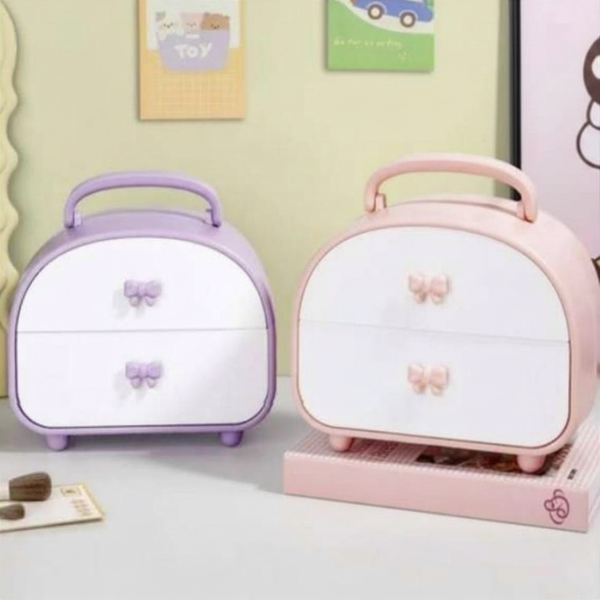 Mini Suitcase Storage Box (2 Tier)