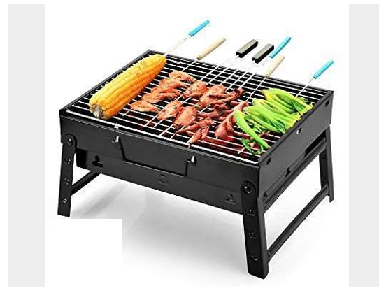 Portable Outdoor Stainless Steel Foldable BBQ Grill Pit