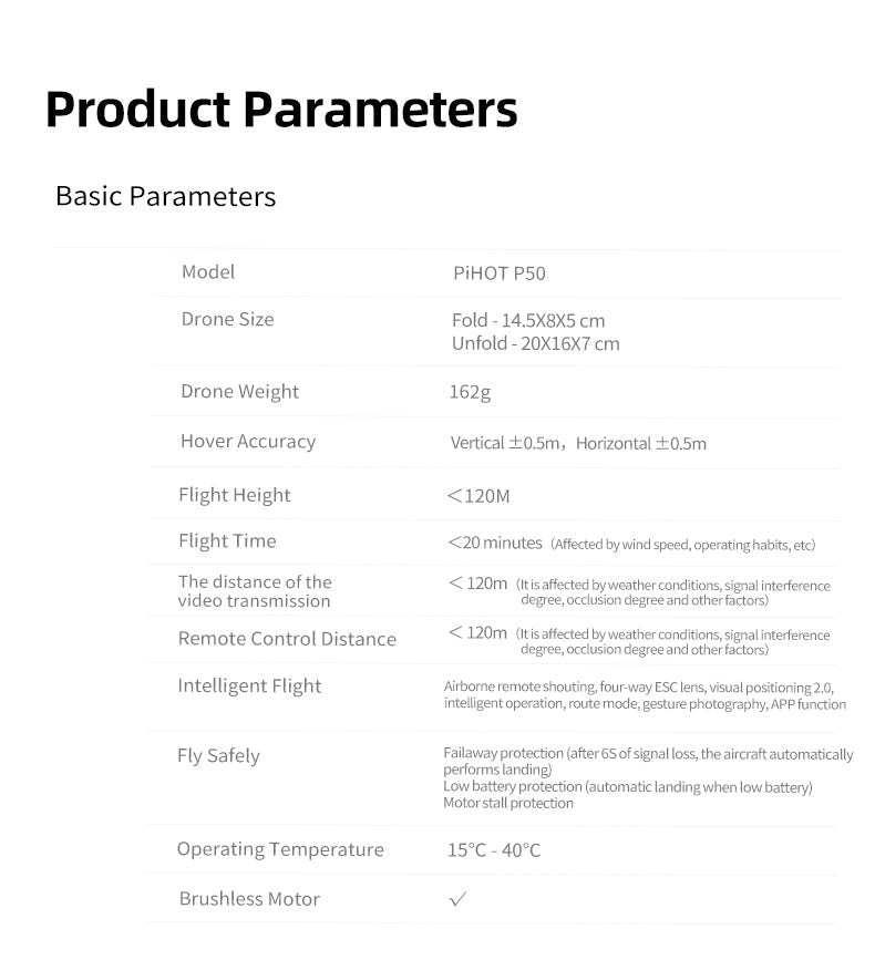 PiHOT P50 Drone