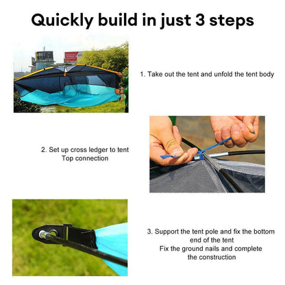 Easy Assembled 4 Man Tent - DMC Wholesale