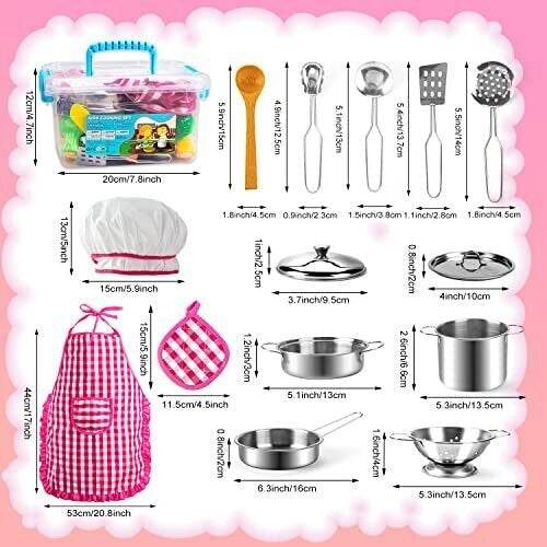 Kids Kitchen Play Pots and Pans