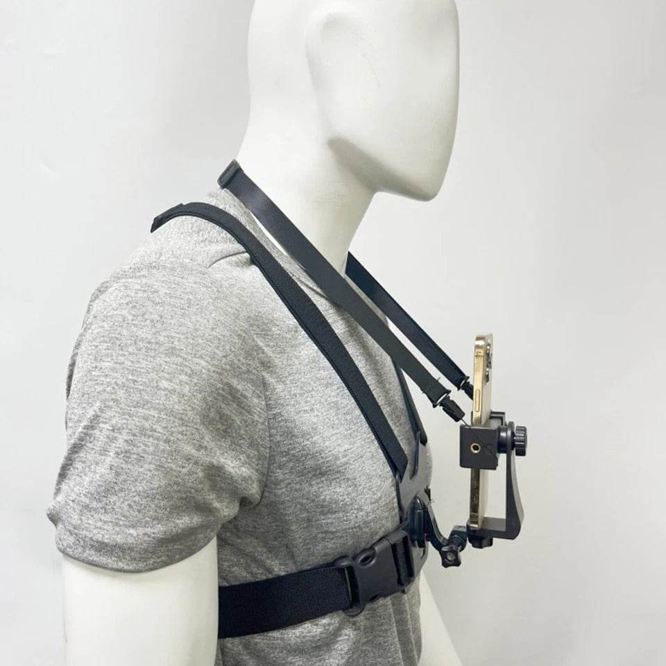 Camera Chest Harness with Adjustable Holder