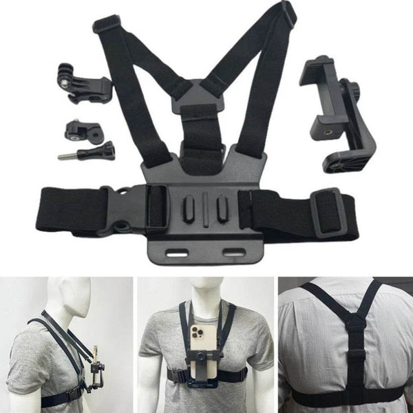 Camera Chest Harness with Adjustable Holder