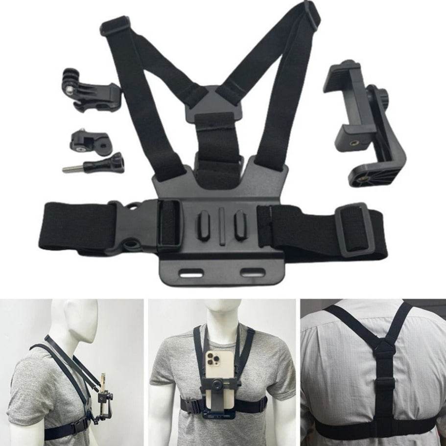 Camera Chest Harness with Adjustable Holder