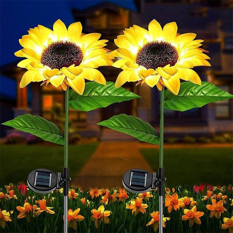 Sunflower Lawn Solar Light (2 Pcs)