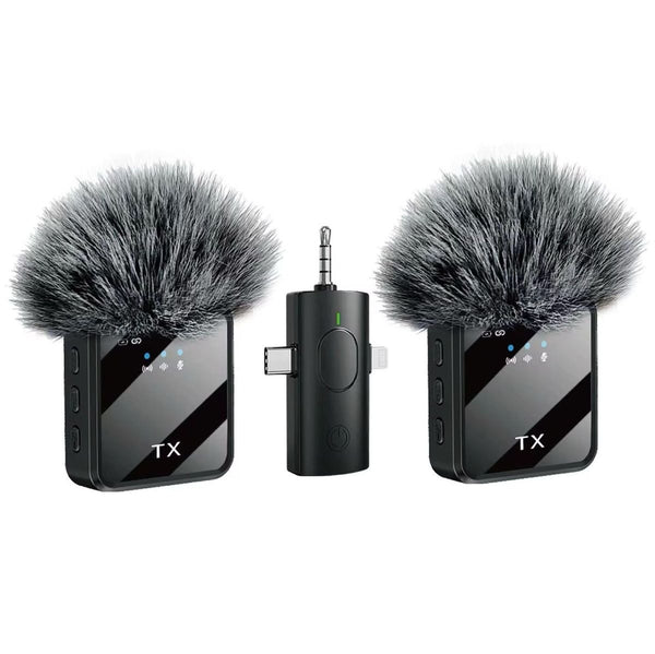 Dual Wireless Lavalier Microphone