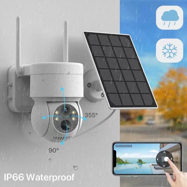 Solar Powered Smart Wi-Fi Wireless Security Camera