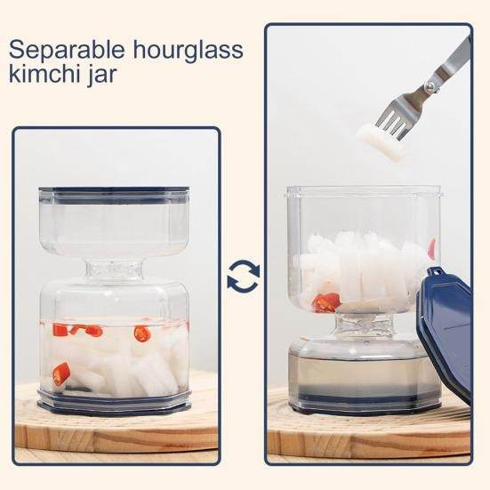 Pickle Jar With Flip Strainer