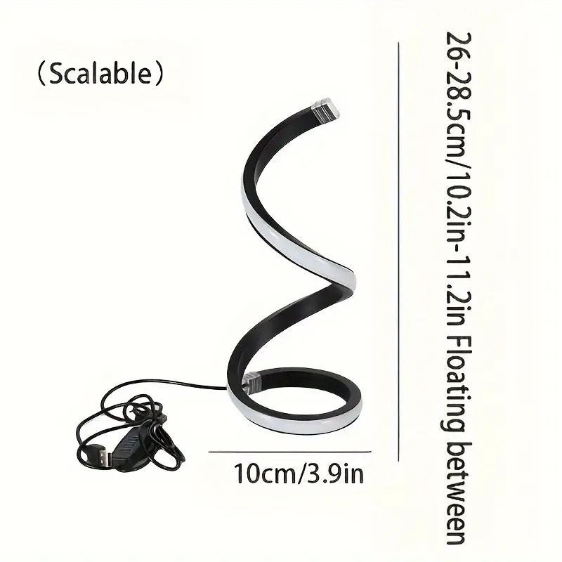 Dimmable Spiral LED Table Lamp