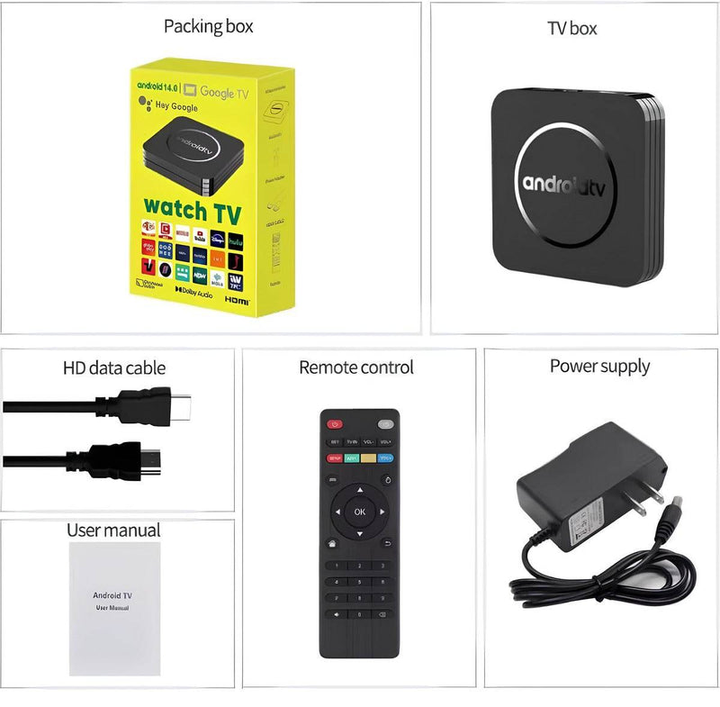 Google TV Android 14.0 Watch TV Box