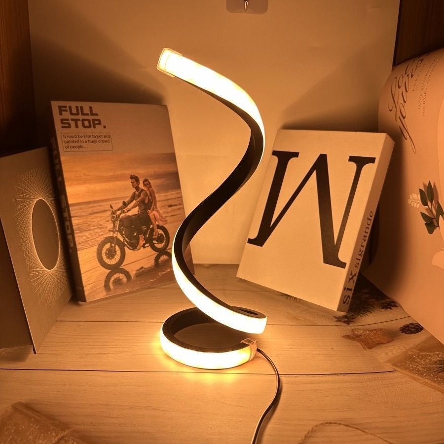 Dimmable Spiral LED Table Lamp