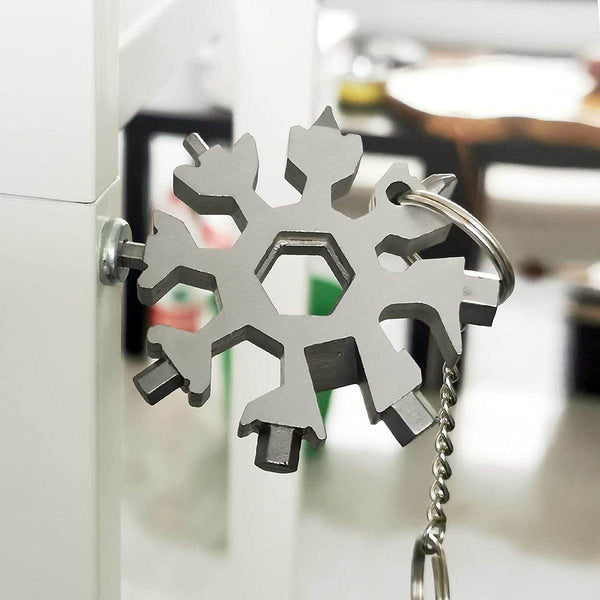 18in1 Snowflake Keychain Multi Tool