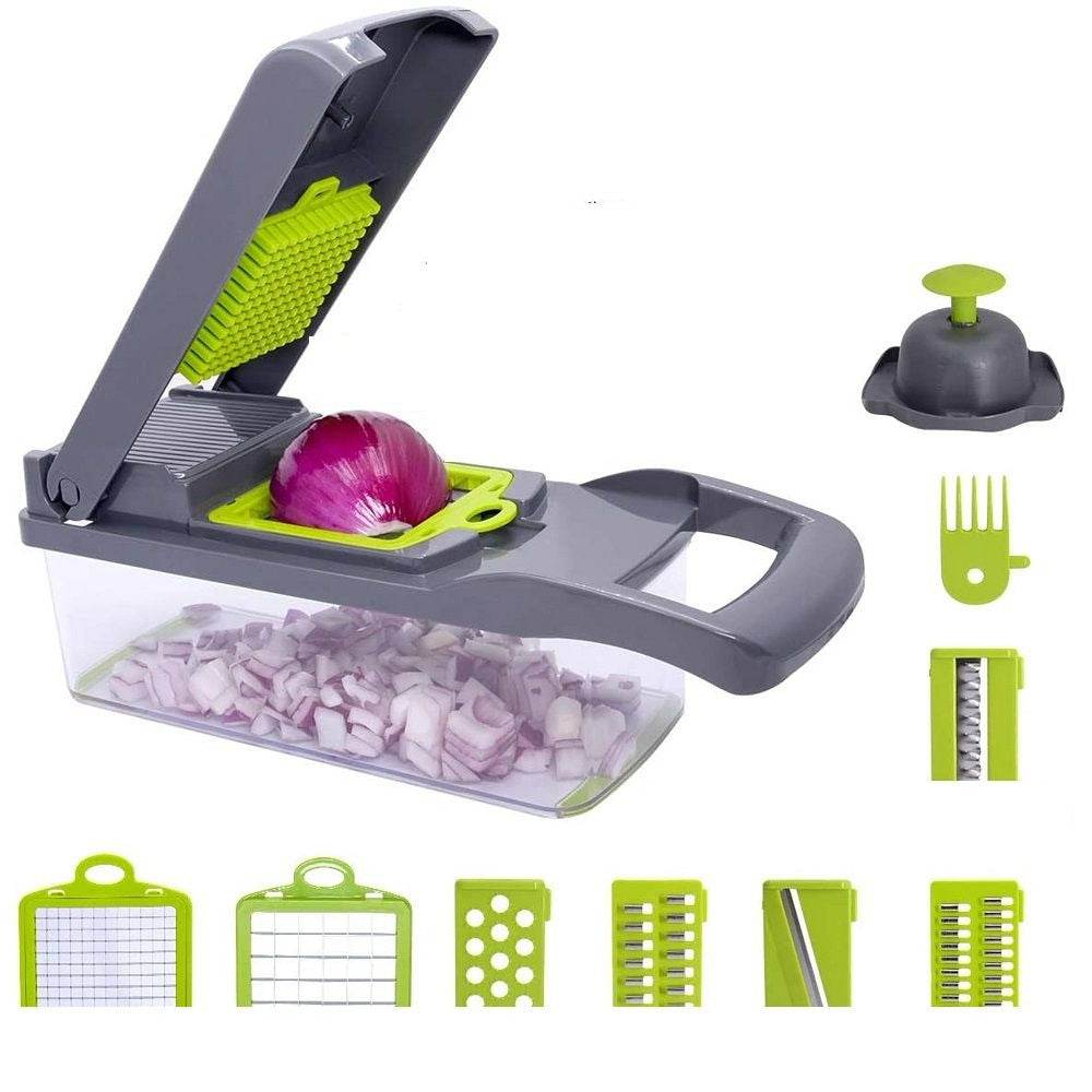 Classic Vegetable Chopper Slicer Dicer (14 pcs)