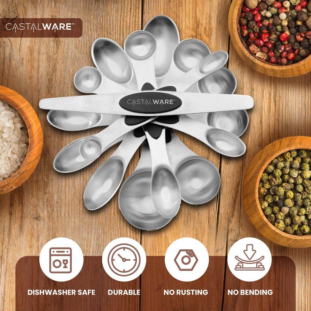 Magnetic Measuring Spoons Set