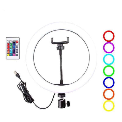 RGB LED 10-Inch Ring Light (without stand) - DMC Wholesale