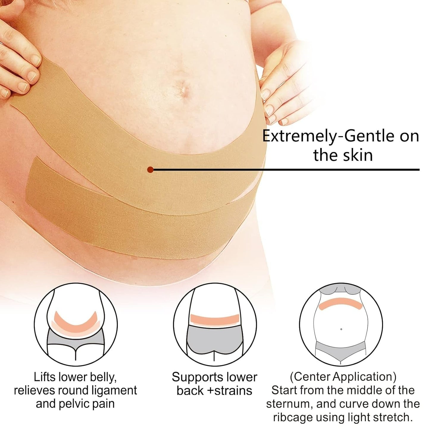 Kinesiology Strain Relief Tape For Pregnancy Tummy