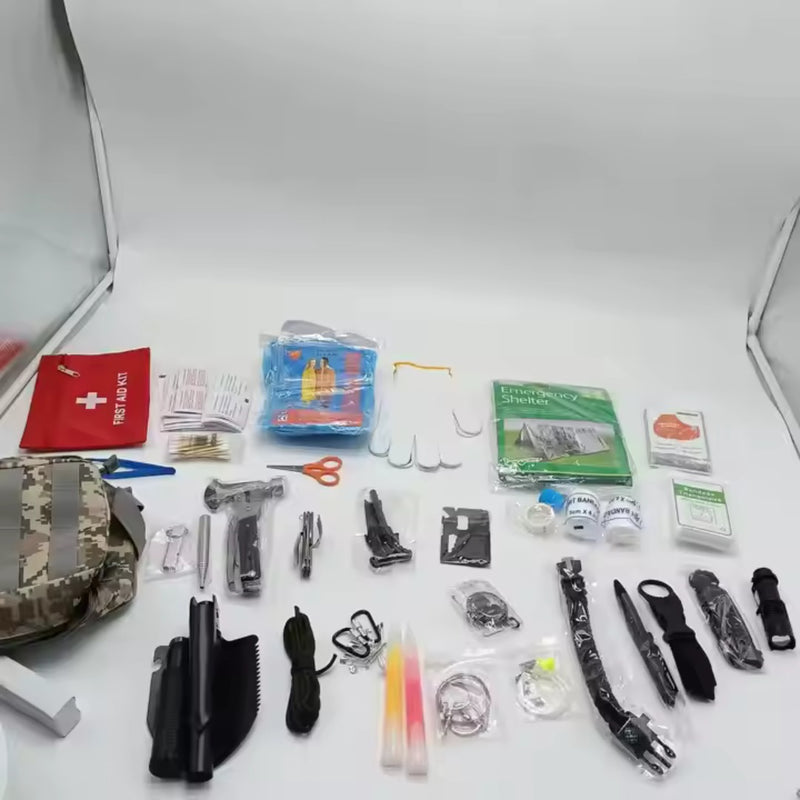 Emergency Survival Kit with First Aid