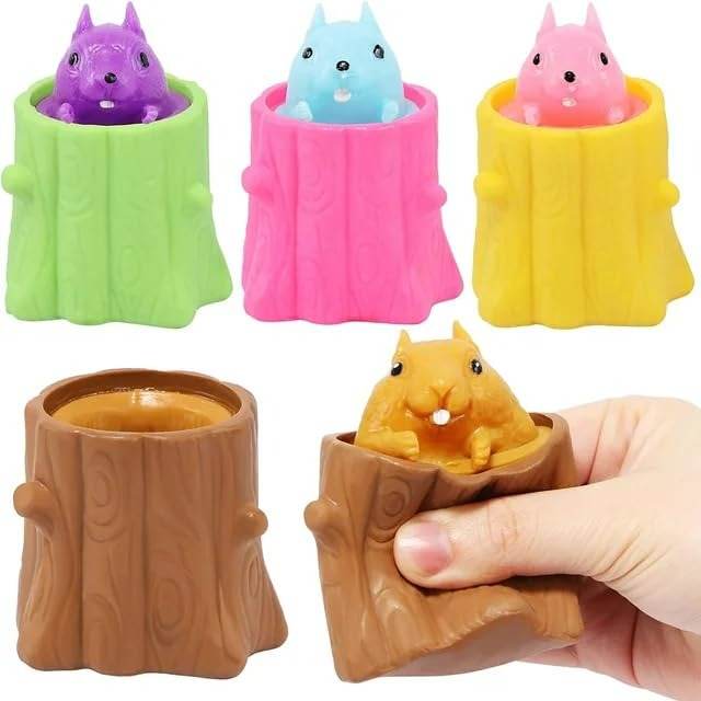 Popping up Squirrel Squeeze Toy (Each)