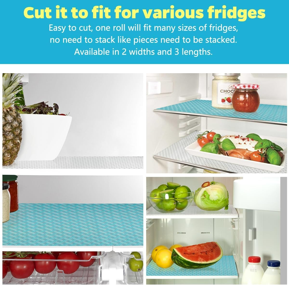 Refrigerator Drawer Mats (6 pcs)