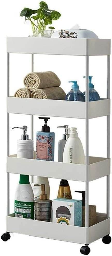 Multipurpose Space Saving Side Shelf Trolley (4 Tier)