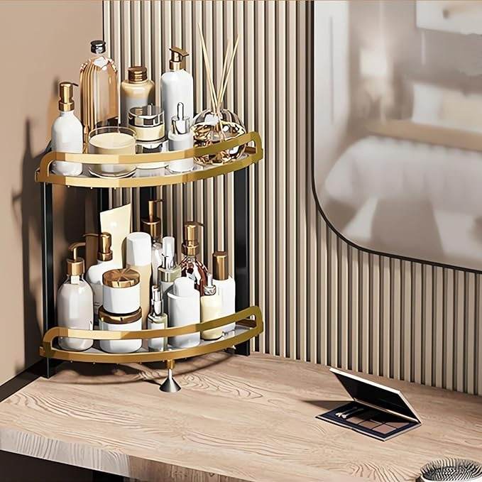 Wrought Iron Corner Kitchen or Bathroom Shelf (Each)