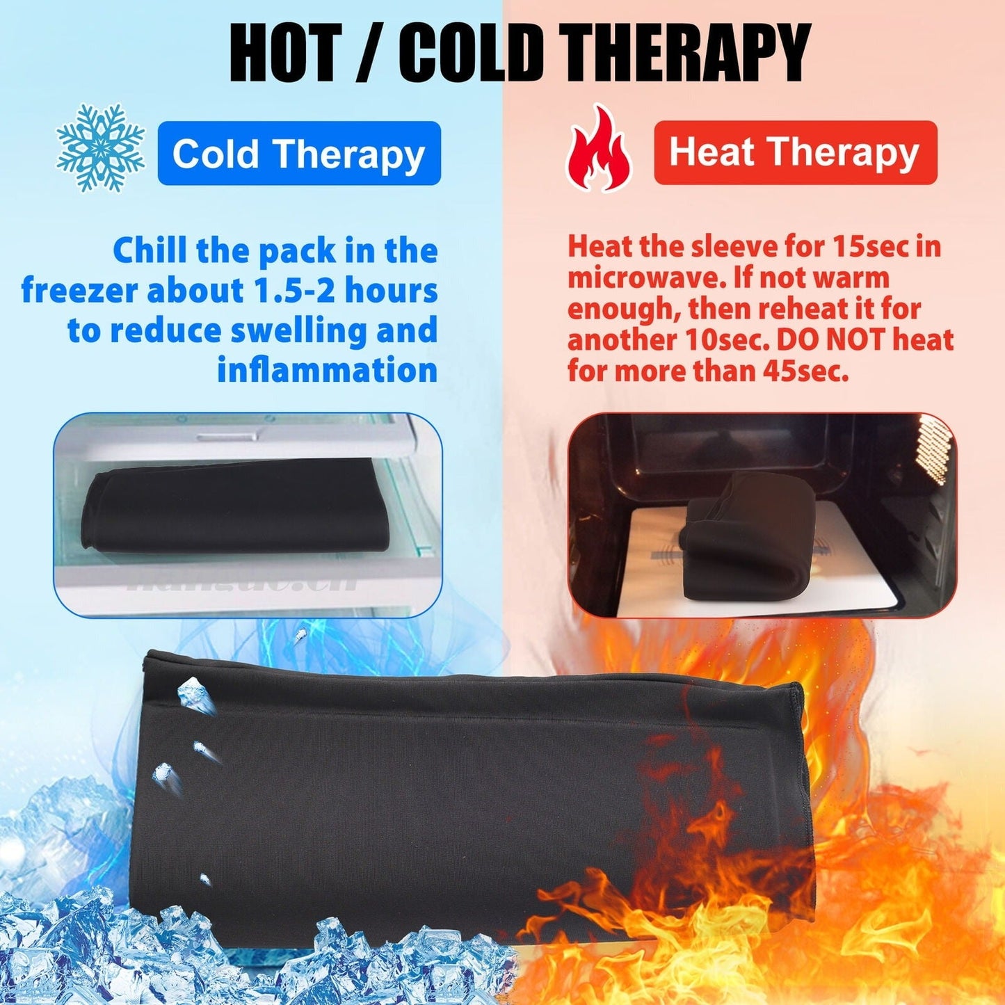 Reusable Elbow Ice Pack Sleeve