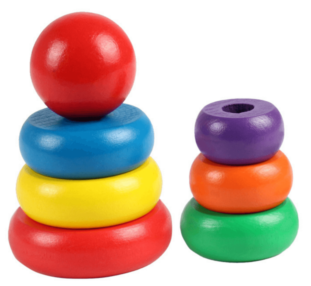 Colourful Wooden Stacking Tower (Small)