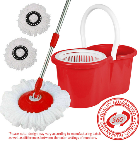 Rotating 360 Magic Spin Mop And Plastic Bucket Set - Alt View