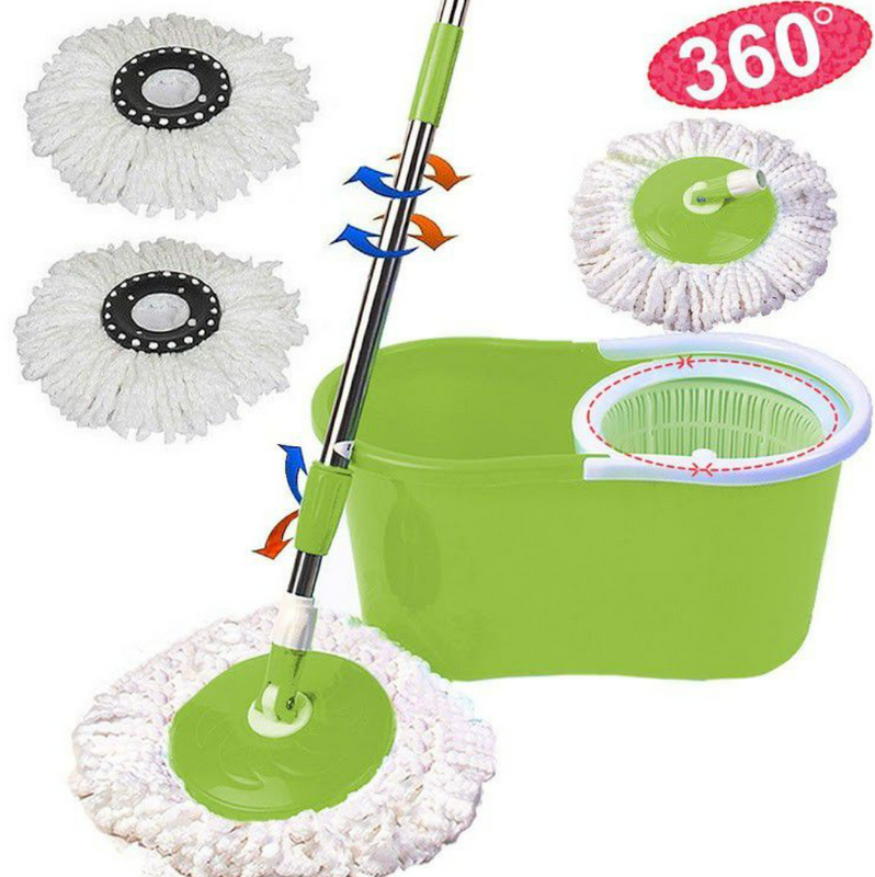 Rotating 360 Magic Spin Mop And Plastic Bucket Set